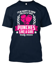 Boxing Fanatics Shirt Punch Like Girl