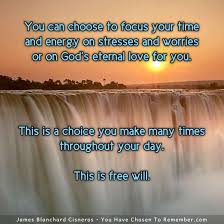 Inspirational Quote About The Choice To Worry Or Focus On God S Eternal Love
