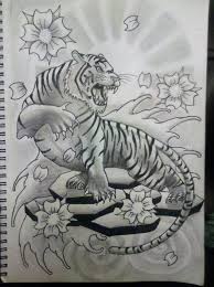 Black And White Japanese Tiger Tattoo Designs Tiger By 76bev Tiger Tattoo Design Japanese Tiger Tattoo Art