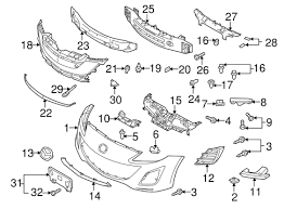 Bumper Components Front For 2011 Mazda 3 Quirkparts
