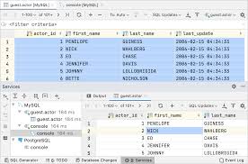 Tables Pycharm