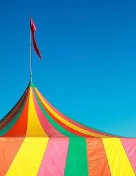 Colorful Big Top Tent At The Fair Color Big Top Rainbow Colors