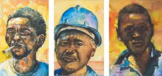 Three Portraits by Willie Bester