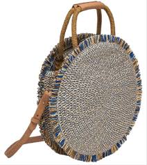 For stylish modern living in step up your storage with stylish laundry and storage baskets. Zara Blue Round Woven Rattan Basket Hobo Bag Straw Beach Bag Straw Handbags Straw Bags