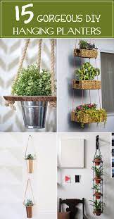 15 Gorgeous Diy Hanging Planter Ideas To Beautify Your Home Diy Hanging Planter Hanging Plants Indoor Hanging Flower Pots