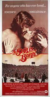 A boozing rock star's (kris kristofferson) career falls as fast as his unknown lover's (barbra streisand) begins to rise. A Star Is Born 11x17 Movie Poster 1976 A Star Is Born Movie Posters Barbra Streisand