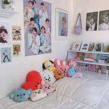 Bts Room Bt21 Room Suga Rm Jungkook Jimin V Jin J Hope Tata Chimmy Cooky Shooky Rj Koya Mang Cute Room Ideas Room Ideas Bedroom Room Ideas Aesthetic