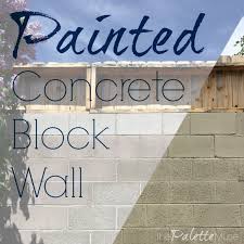 These concrete blocks interlock and require no mortar making it easy to build landscaping walls, retaining walls, flood protection walls, storage bins, yard bins and more. From Boring Concrete Wall To Pretty Painted Patio The Palette Muse