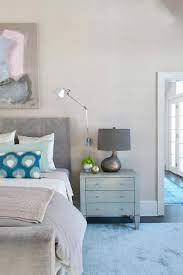 Learn about our white glove delivery. Gray Upholstered Headboard And Bedside Table Hgtv