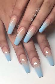 99 Stylish Ombre Long Nail Ideas To Try This Year Blue Acrylic Nails Long Acrylic Nails Best Acrylic Nails