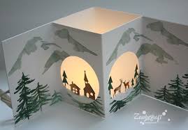 Anleitung Fur Die Windlichtkarte Alpenpanorama Charlie Paulchen Popup Karten Weihnachten Ausgefallene Faltkarten Basteln Mit Papier Origami
