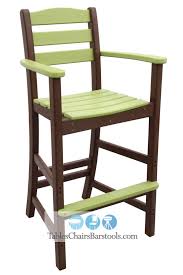 Outer Banks Counter Height Ladder Back Poly Lumber Stool From Eccb Outdoor Polywood Outdoor Furniture Poly Lumber Restaurant Furniture