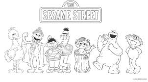The smiling face of ernie. Free Printable Sesame Street Coloring Pages For Kids