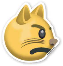 Pouting Cat Face Emojistickers Com Cat Face Emoji Emoji Stickers