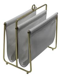 Check spelling or type a new query. Vintage Petite Magazine Rack White Faux Leather And Gold Tone Chairish
