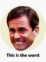 "Michael Scott Ugly Cry Face" Sticker for Sale by chadnisha
