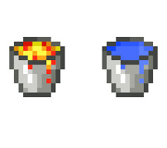 Water bucket minecraft no background. Lava And Water Bucket Minecraft Skin