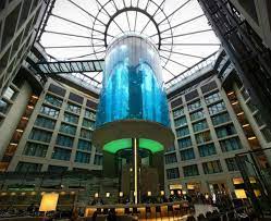 World S Largest Cylindrical Aquarium At Radisson Blu Hotel Berlin Aquarium Hotel Radisson