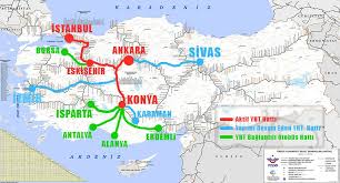 Obecnie istnieje ich 807 km. Biezaca Mapa Tras Kolejowych Tcdd I Linii Yht