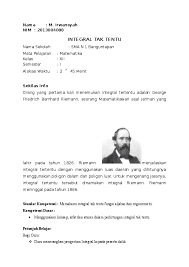 I standar kompetensikompetensi dasar 1. Doc Integral Tak Tentu Irwan Syah Academia Edu