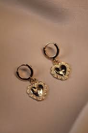 Amore Heart Huggie Earrings Jewelry Trends Fashion Jewelry Stud Earrings