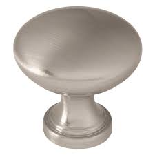 satin nickel hollow cabinet knob (50