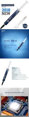 Thermal Compounds And Supplies 46322 Arctic Mx 4 Thermal Compound Paste Carbon Based High Performance Heatsink Buy It Now Only 11 3 Thermal Arctic Ebay