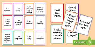 I will break it up into different sections per age group and give at least 10 powerful affirmations that will change their lives. Daily Positive Affirmations Flash Cards For Kids Primary