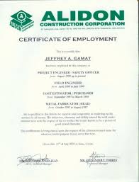 Sample Of Certificate Of Employment Inspirational Sample Certificate Dannybarrantes Template In 2020 Engineering Lettering Employment Gift Certificate Template Word