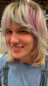 How cute is Riley with this shape 🥹 Everyone with bangs like this, makes  me want bangs like this. , #myportfolio #deseodenver #shaghaircut  #cutebangs #denverhairstylist #denverhair