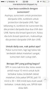Only products with an spf of 15 or higher can claim to reduce the risk of skin cancer and early sun aging. Iman En Twitter Apa Beza Sunblock Sunscreen