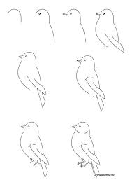 Hayvan Resimleri Nasil Cizilir Evderesimnasilyapilir Hayvanresimleric Zuleyha Yalcin In 2020 Bird Drawings Simple Bird Drawing Cool Easy Drawings