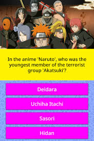 Sep 07, 2021 · anime quiz questions and answers by questionsgems. In The Anime Naruto Who Was The Trivia Questions Quizzclub