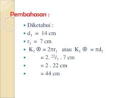 Diketahui panjang busur suatu lingkaran adalah 22 cm. Lingkaran Oleh Ari Pemudiawati A Ppt Download