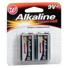 Acdelco 9 volt batteries, super alkaline battery, 4 count pack: Walgreens Alkaline Supercell Batteries 9v Walgreens