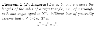 Box Around Theorem Statement Tex Latex Stack Exchange