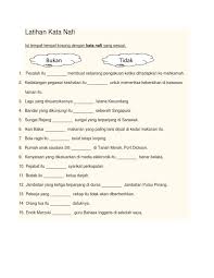 Latihan kata arah tahun 1. Latihan Kata Nafi