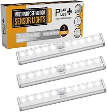 If you have a motion sensor light in your home, it alerts you of any trespassers in your backyard, patio, deck or shed. Amazon Com Peakplus Led Motion Sensor Night Light Stick On Lights Led Closet Light 10 Led Battery Operated Lights 3 Pack Magnetic Wireless Motion Sensor Light Strip For Closet Under Cabinet Stairs