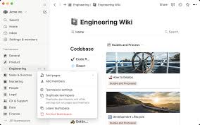 Notion teamspace settings