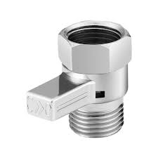 Kcasa Brass Junction Water Flow Control Valve Stright Through Shut Off Angle Valve Accessory Control Valves Water Flow Shower Diverter Valve