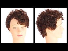 Side view of woman with curly dark hair pixie cut. Curly Hair Pixie Thesalonguy Youtube