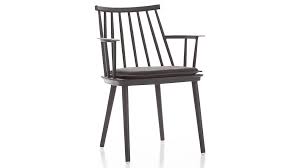 Union Charcoal Dining Arm Chair With Sunbrella Cushion Dining Arm Chair Outdoor Dining Chairs Red Dining Chairs