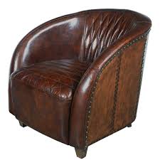 Tag on bottom of ottoman indicates treated by leather master at sofa express. Distressed Leather Club Chair Wayfair