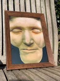 Anatomical print of image of a face from curios collector James Cranfield UK