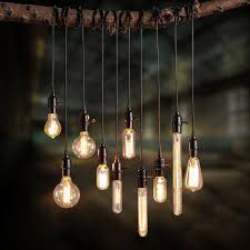 Vintage Industrial Loft Exposed Blub Mini Pendant 1 Light Luminaire Industriel Suspension Vintage Lampes Vintage