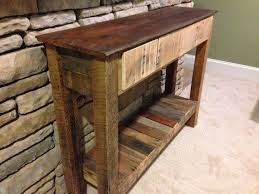 Reclaimed Wood Entry Table Wood Entry Table Reclaimed Wood Coffee Table Wood Pallet Projects
