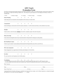 They provide varieties of a questionnaire which helps in accessing the capabilities of a person in varieties of situations. Sample Coach Evaluation Forms Fill Online Printable Fillable Blank Pdffiller