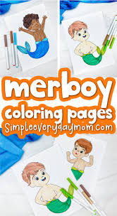 Grab 15+ free printable cute mermaid coloring pages for kids and your family will be happily coloring (instead of watching youtube) in just how to print and use mermaid coloring pages. Boy Mermaid Coloring Pages Free Printable