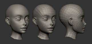 stylized face
