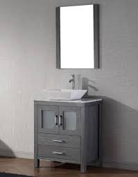 At houzz we want you to shop for chans furniture 36 artturi vessel sink brown bathroom vanity with confidence. Abodo 28 Inch Single Vessel Sink Bathroom Vanity Grey Finish Single Sink Bathroom Vanity Bathroom Vanity Single Bathroom Vanity